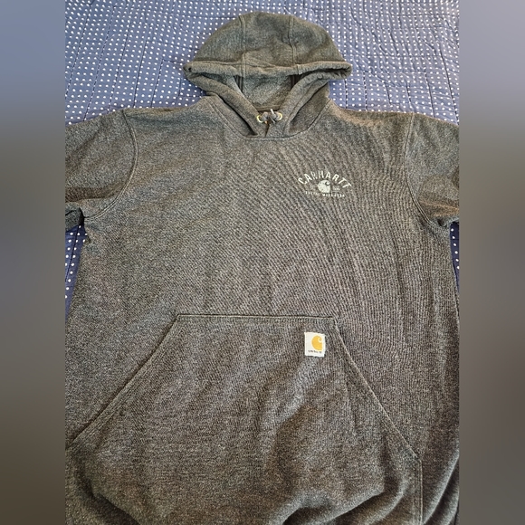 CARHARTT CHARCOAL GREY HOODIE - Picture 2 of 6